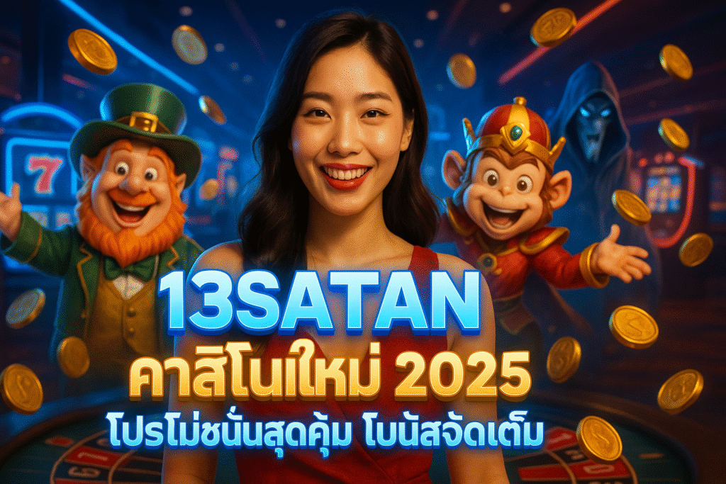 13SATAN คาสิโนใหม่ 2025 โปรโมชั่นสุดคุ้ม โบนัสจัดเต็ม