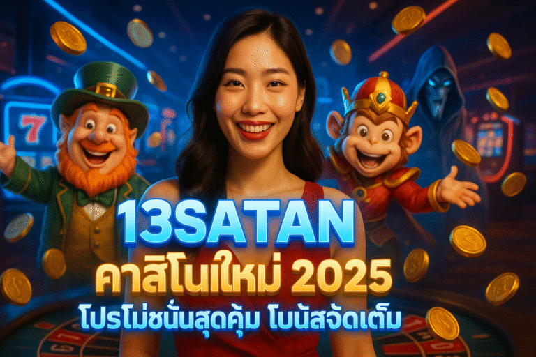 13SATAN คาสิโนใหม่ 2025 โปรโมชั่นสุดคุ้ม โบนัสจัดเต็ม